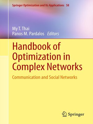 cover image of Handbook of Optimization in Complex Networks